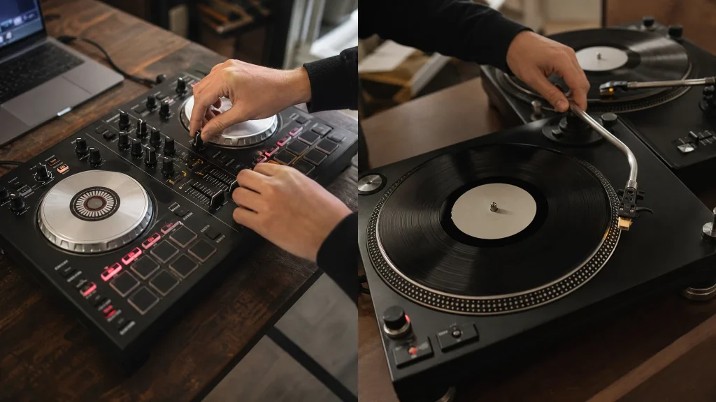 Contrôleurs DJ ou platines vinyles classiques : lequel est le plus adapté aux débutants ?